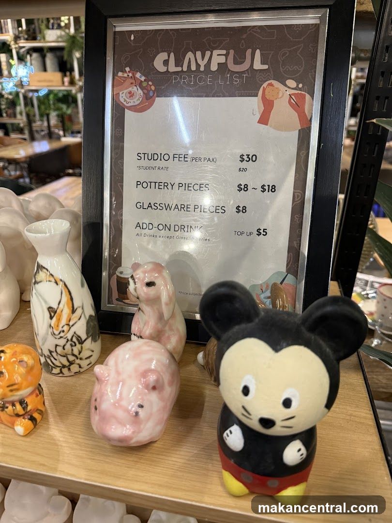 CLAYFUL PRICE LIST