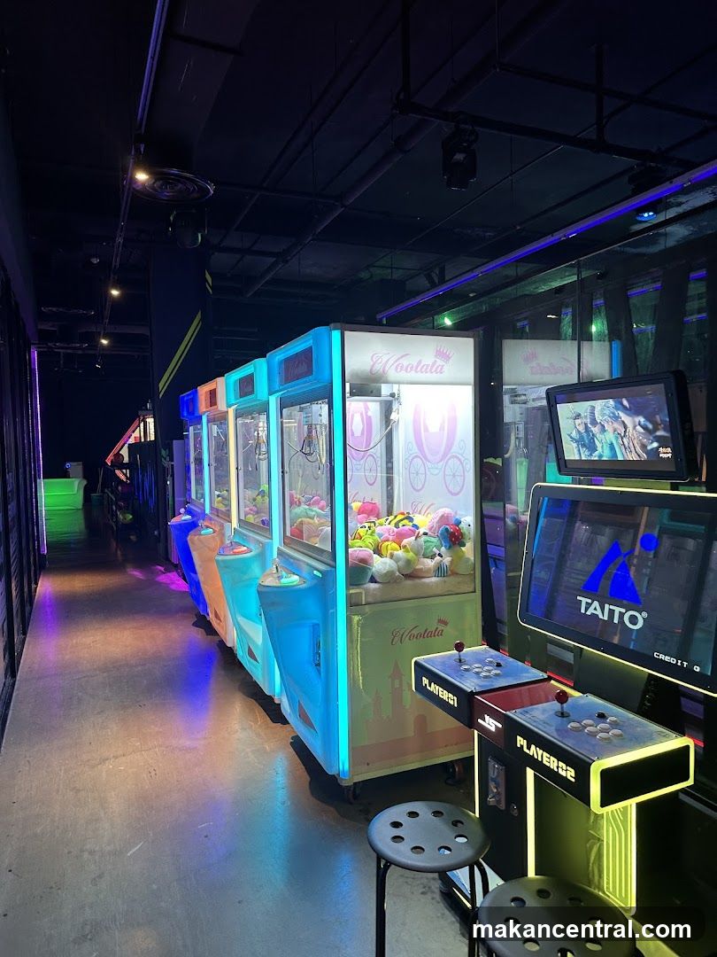 Arcade Claw Machines and Game Consoles
