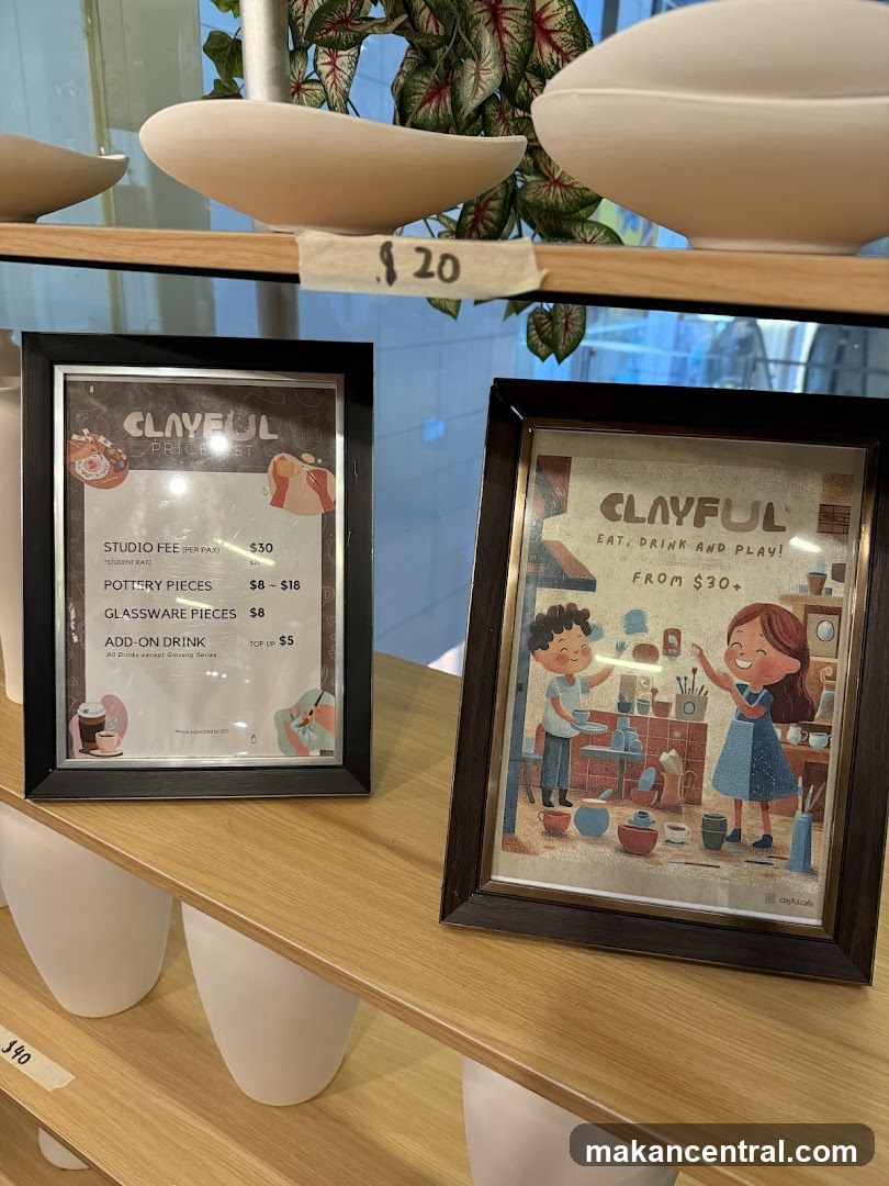 Clayful Pottery Studio Display