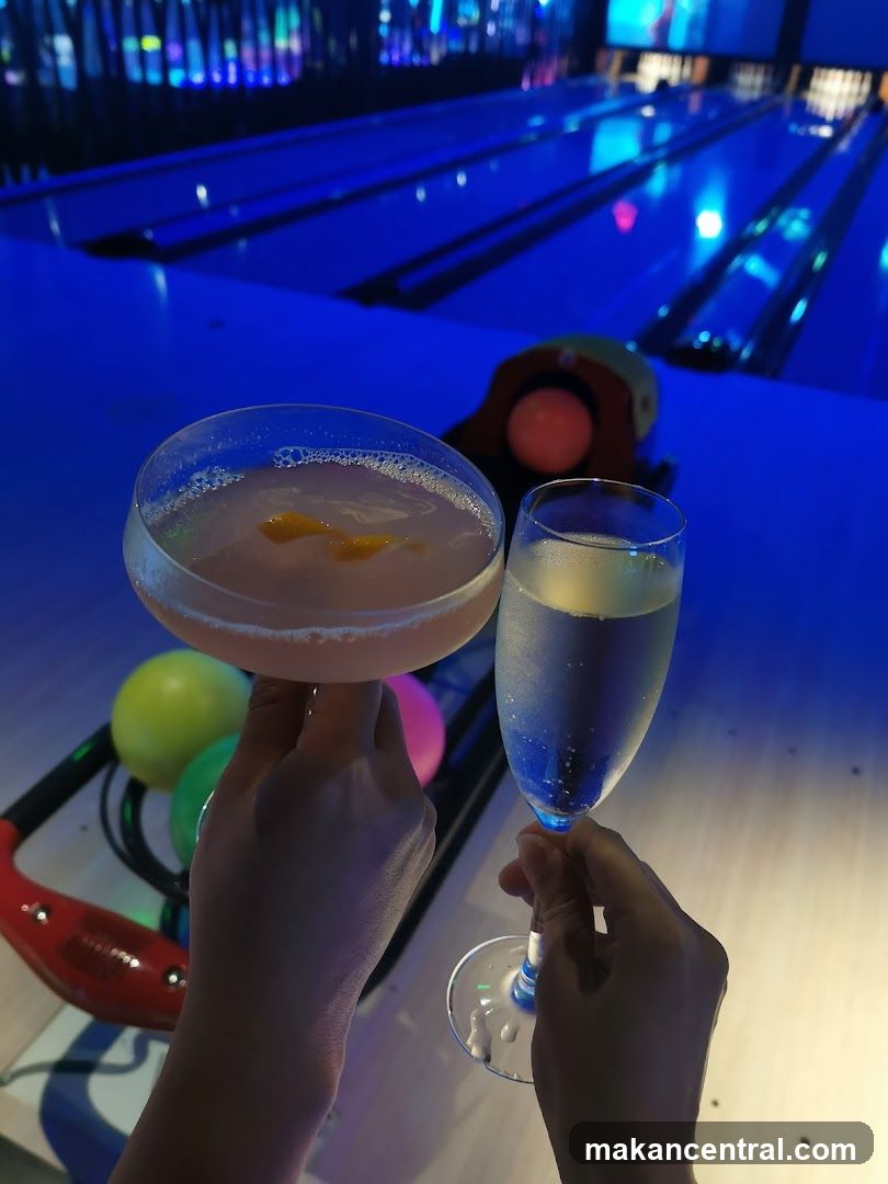Drinks at a Bowling Alley