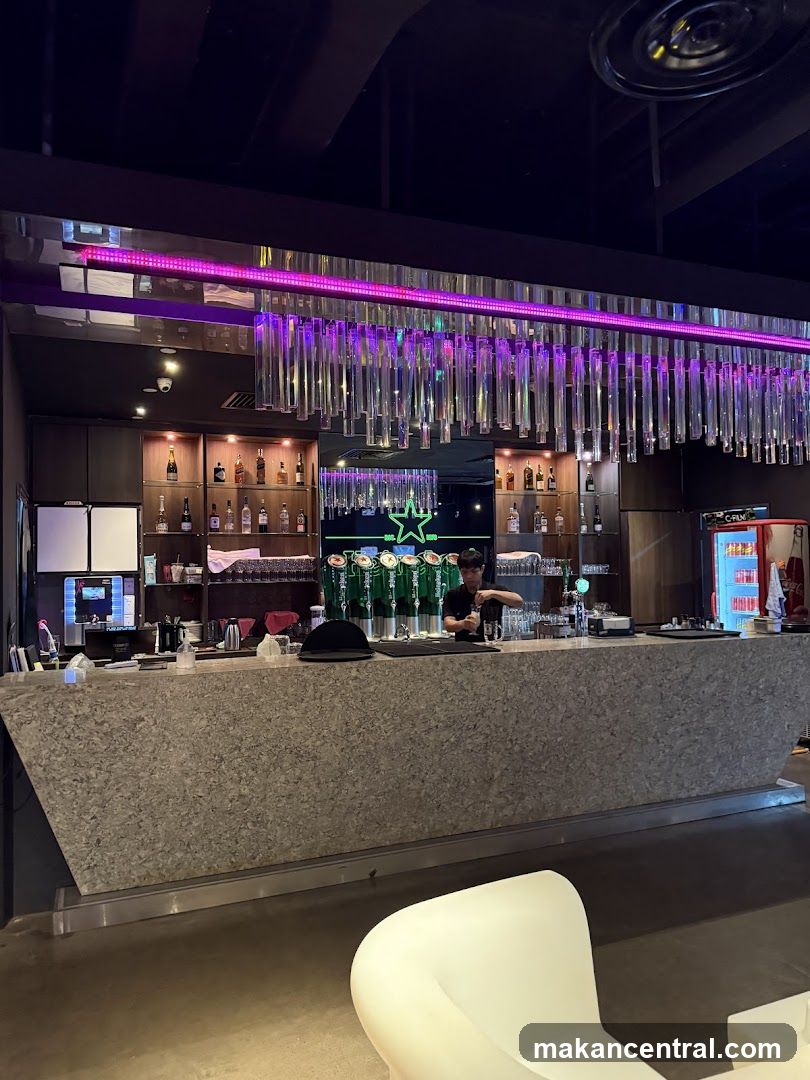 Bar Interior with Bartender