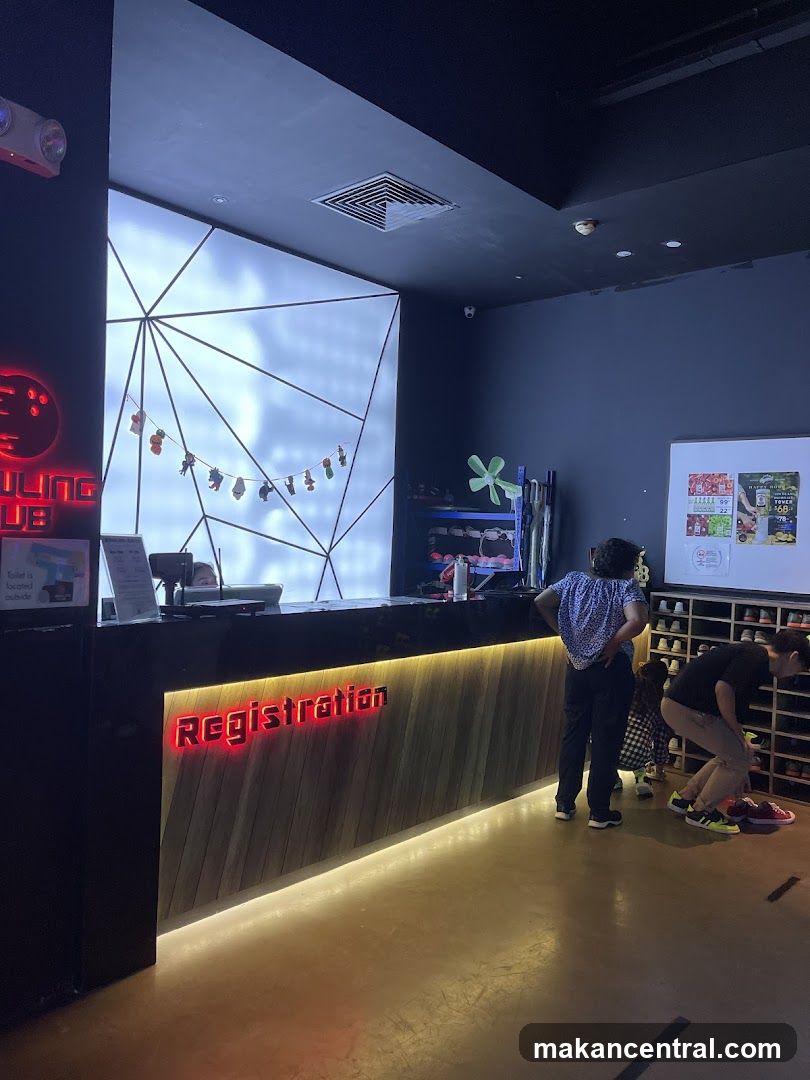 Bowling Alley Registration Desk