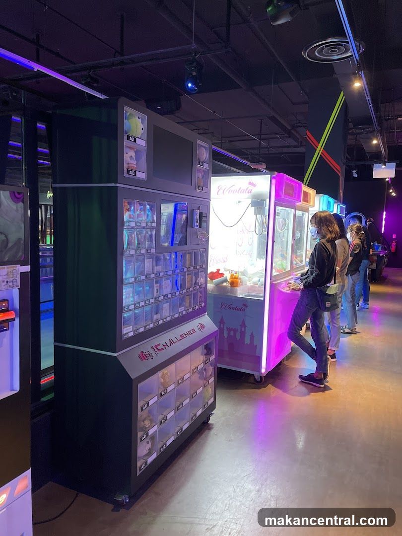 Arcade Claw Machines and Vending Machine