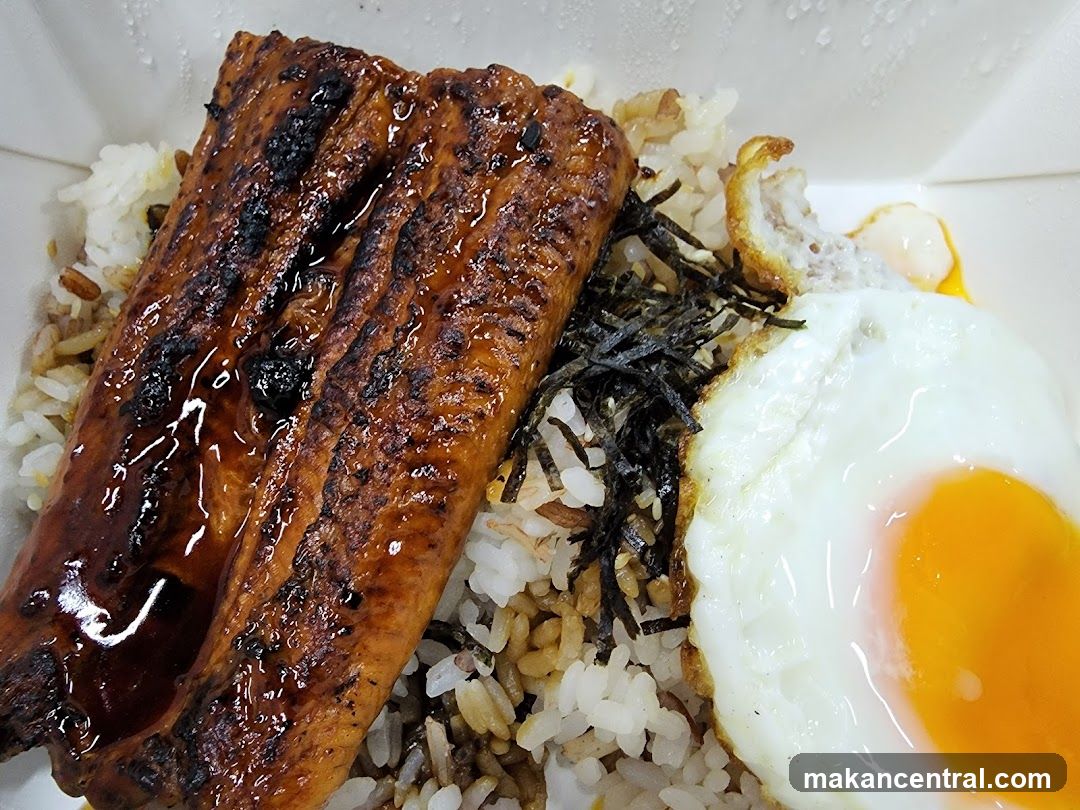 Unagi Rice Bowl with Fried Egg