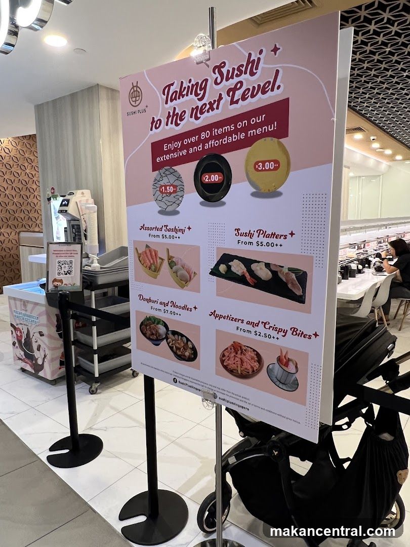 Sushi Plus Menu Board