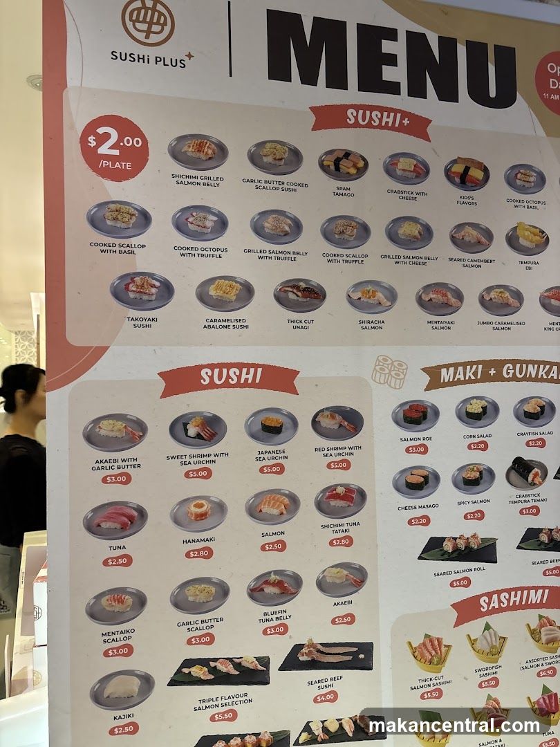 SUSHI PLUS MENU