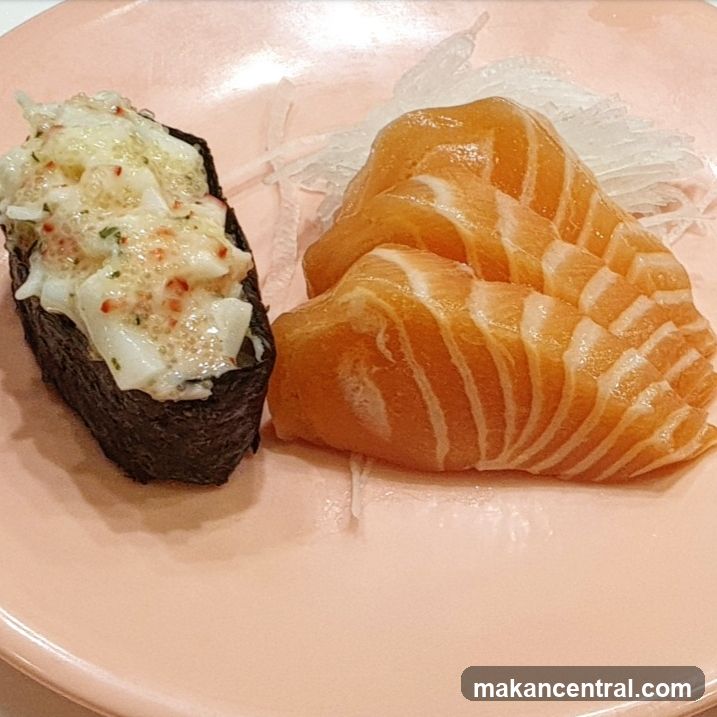 Salmon Sashimi and Sushi