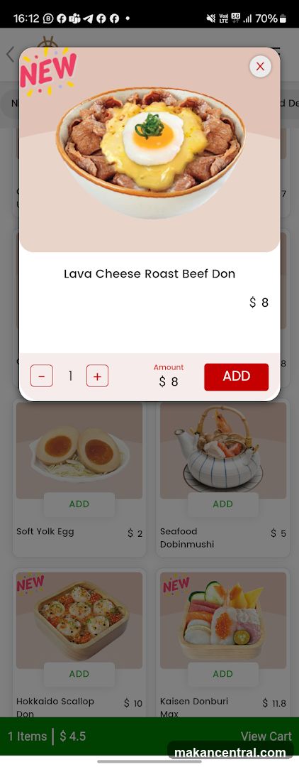 Lava Cheese Roast Beef Don
