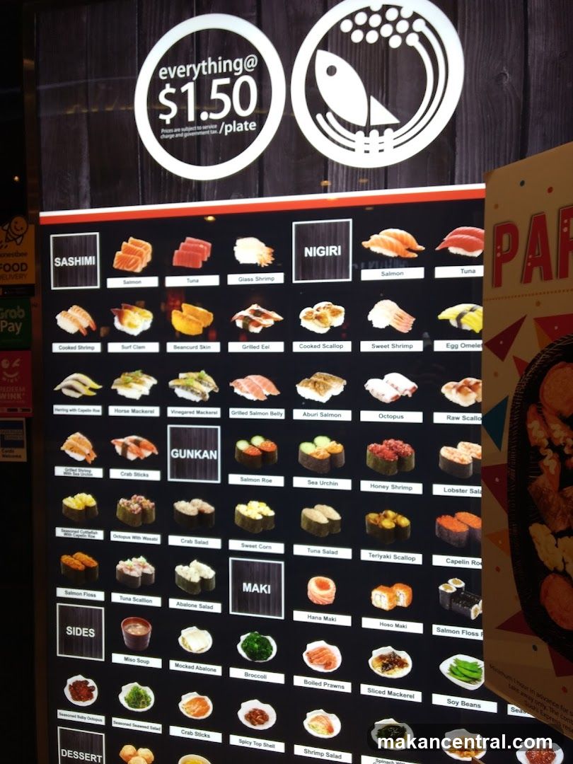 Sushi Menu