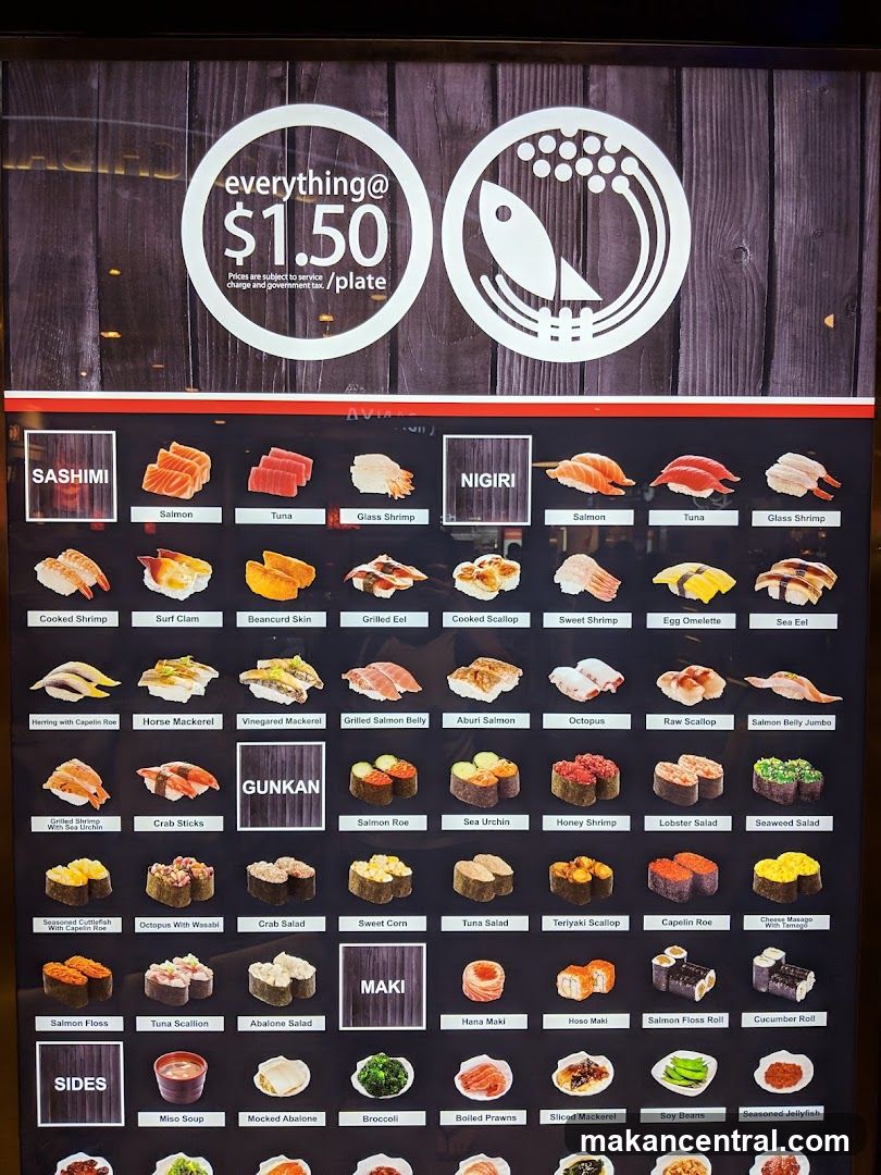 Sushi Menu