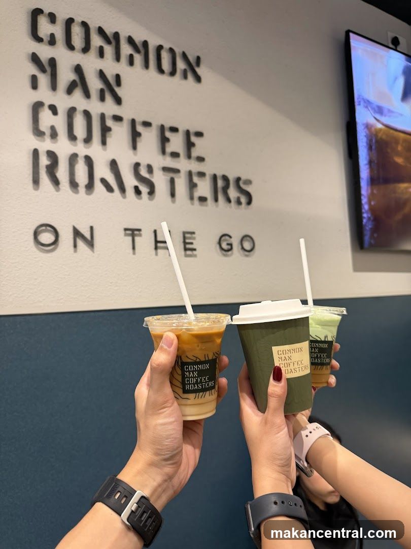 People toasting with coffee drinks