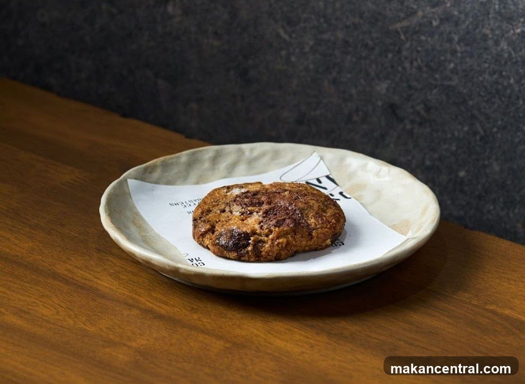 Chocolate Chip Cookie on a Plate