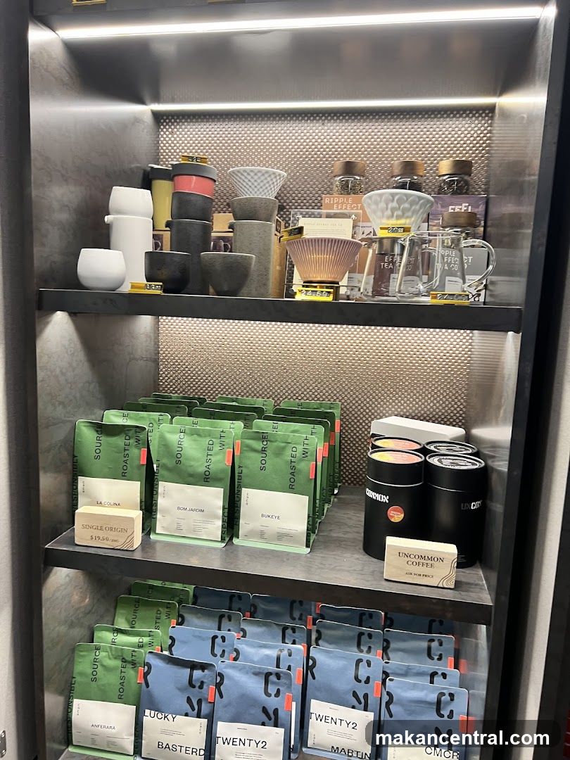 Coffee and Coffee Brewing Equipment Display