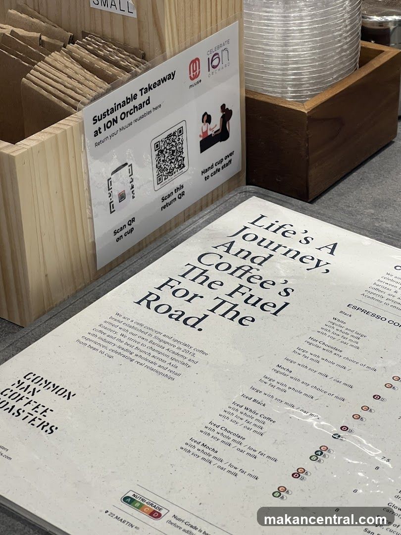 Common Man Coffee Roasters Menu