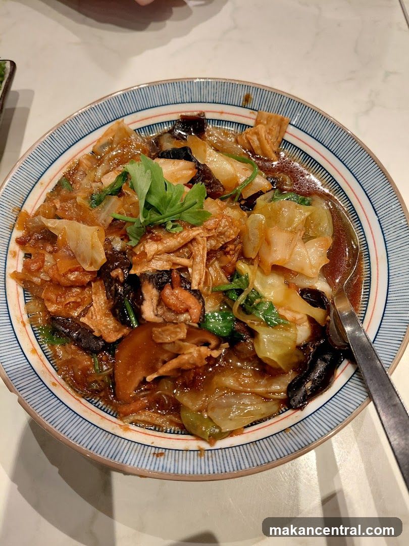Stir-fried vegetables with tofu skin