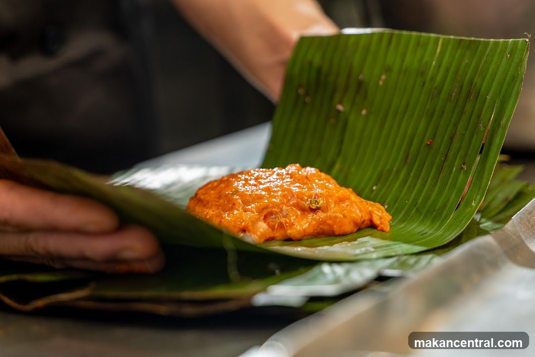 Food Wrapped in Banana Leaf
