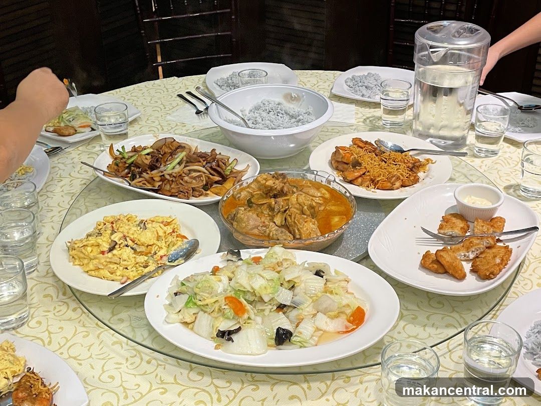 Table with various dishes