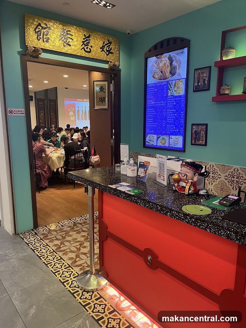 Restaurant Entrance with Digital Menu