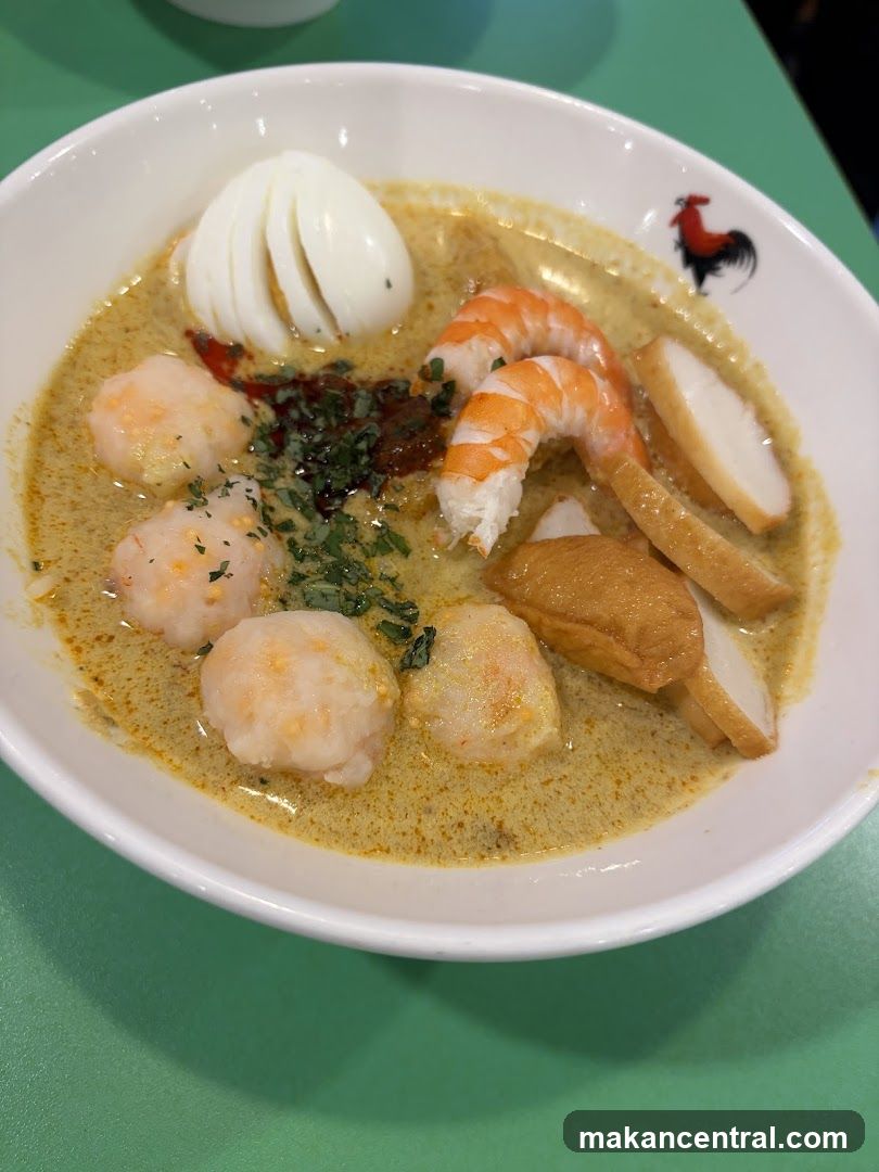 Laksa with Shrimp and Egg