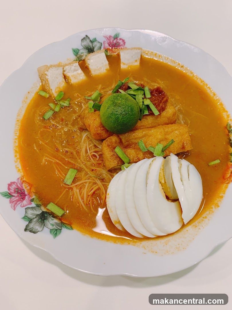 Laksa with Egg and Tofu