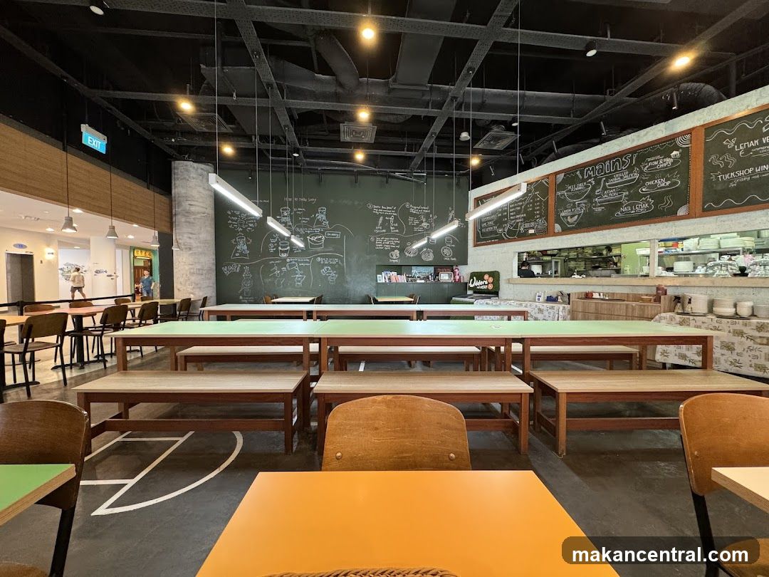 Restaurant Interior with Chalkboard Menus