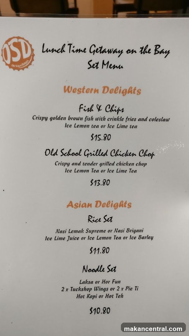 Lunch Time Getaway on the Bay Set Menu