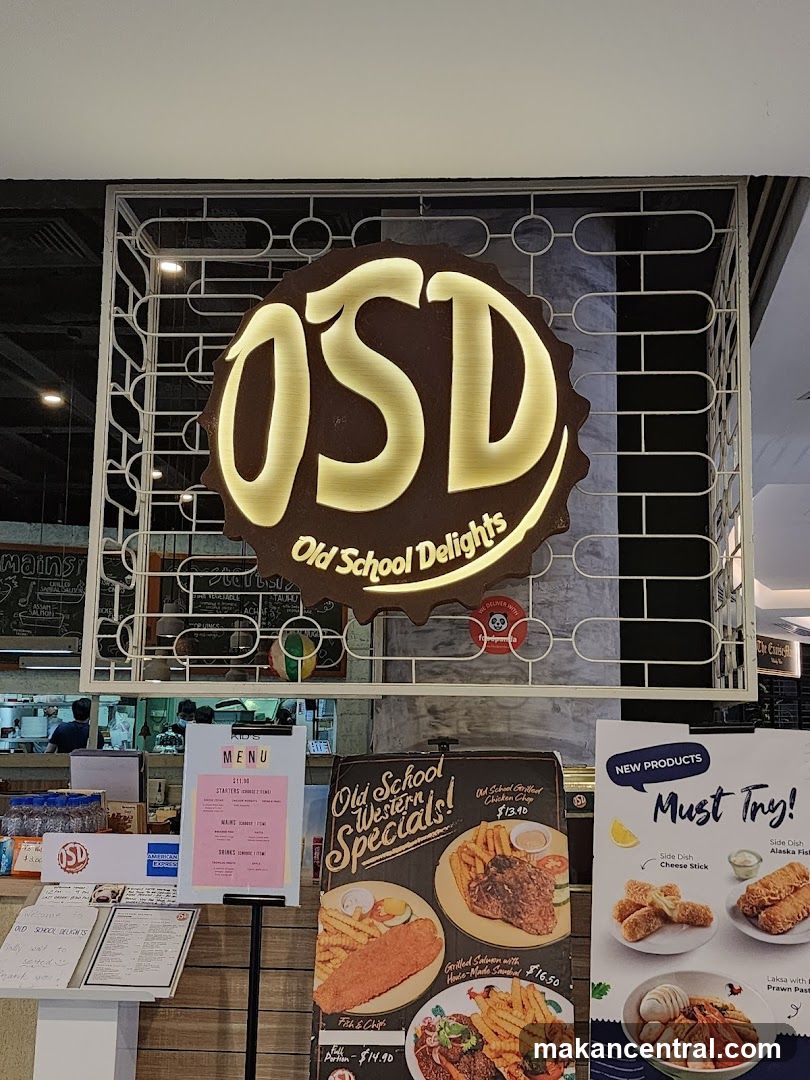 Old School Delights Signage and Menu