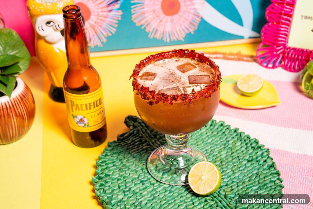 Michelada with Pacifico Beer
