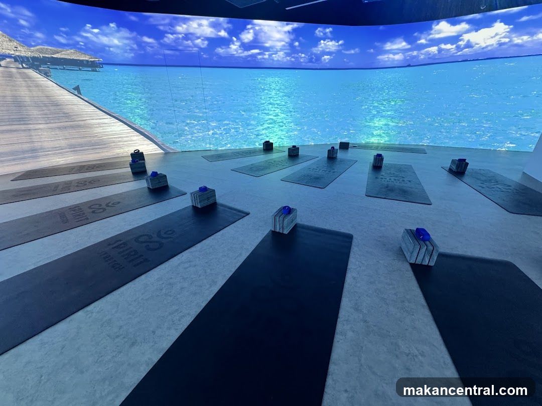 Yoga Studio with Tropical Projection