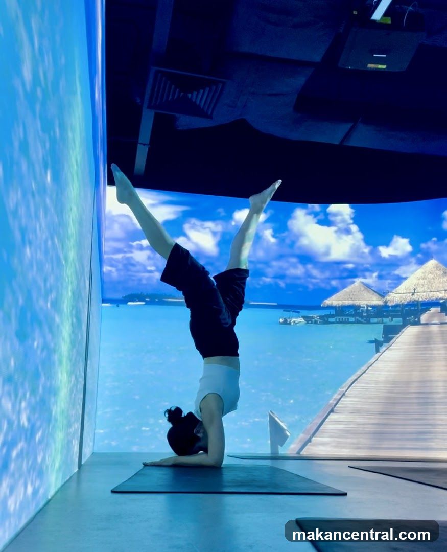 Yoga Pose in Immersive Environment