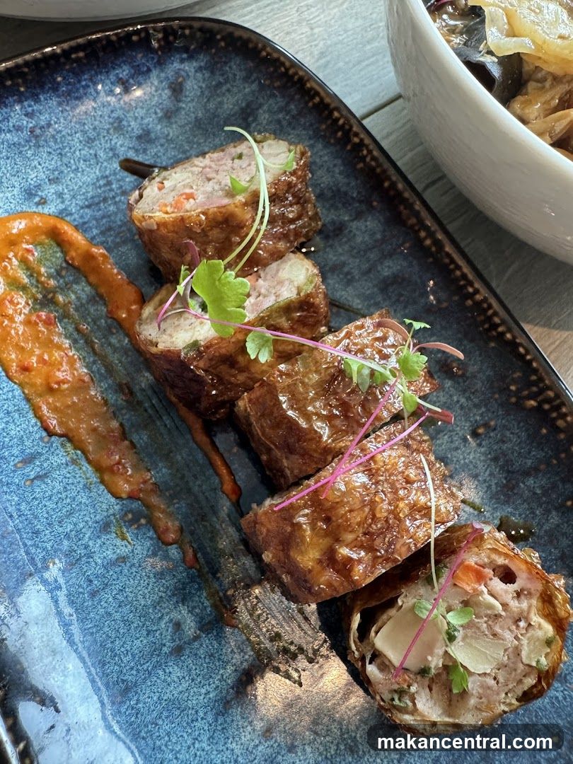 Fried Meat Rolls with Sauce