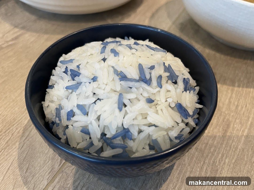Blue and White Rice