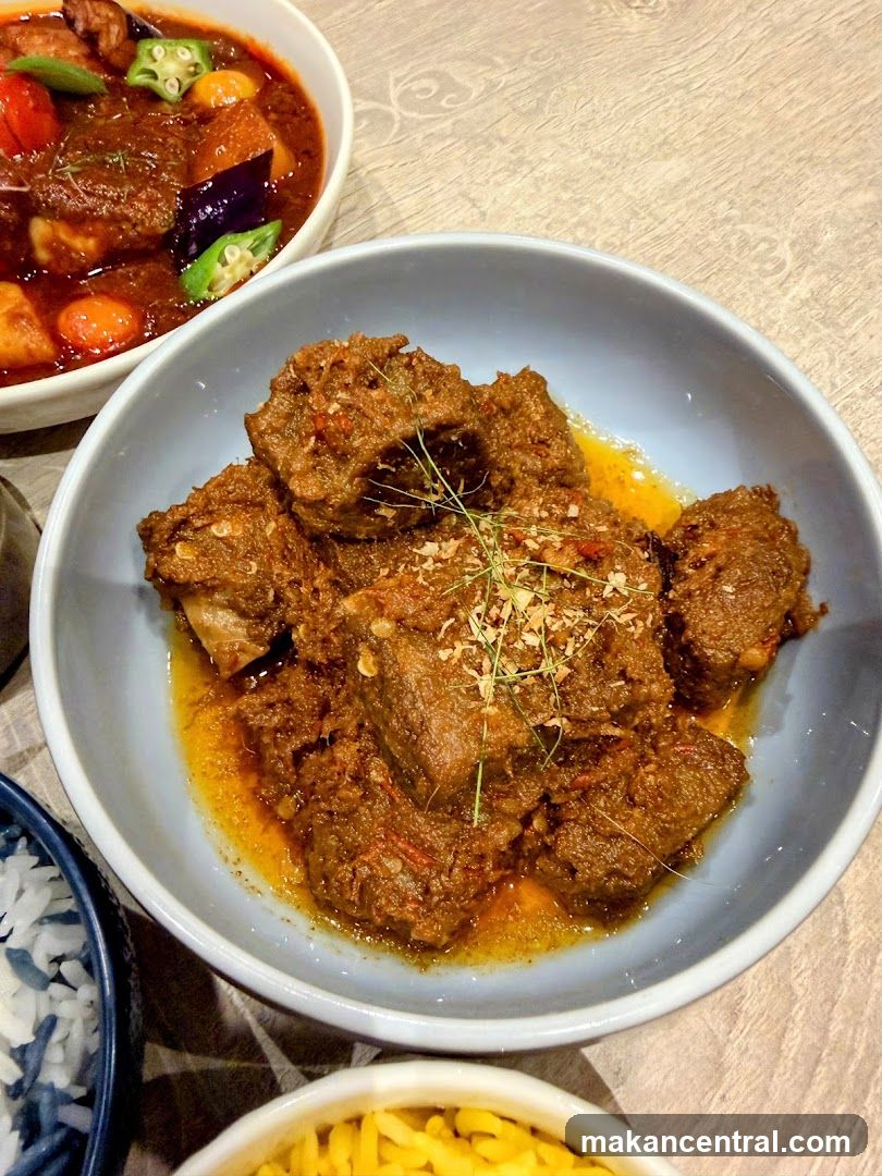 Beef Rendang with Side Dishes