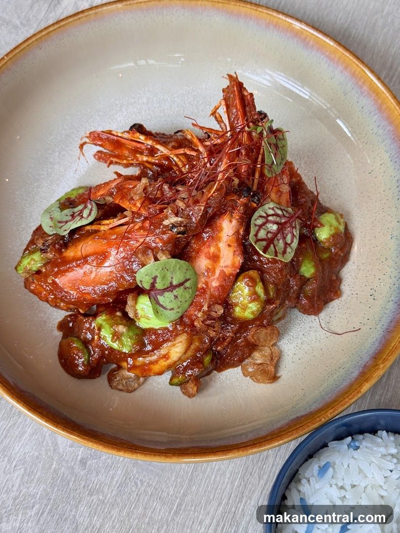 Spicy Prawn Dish with Rice
