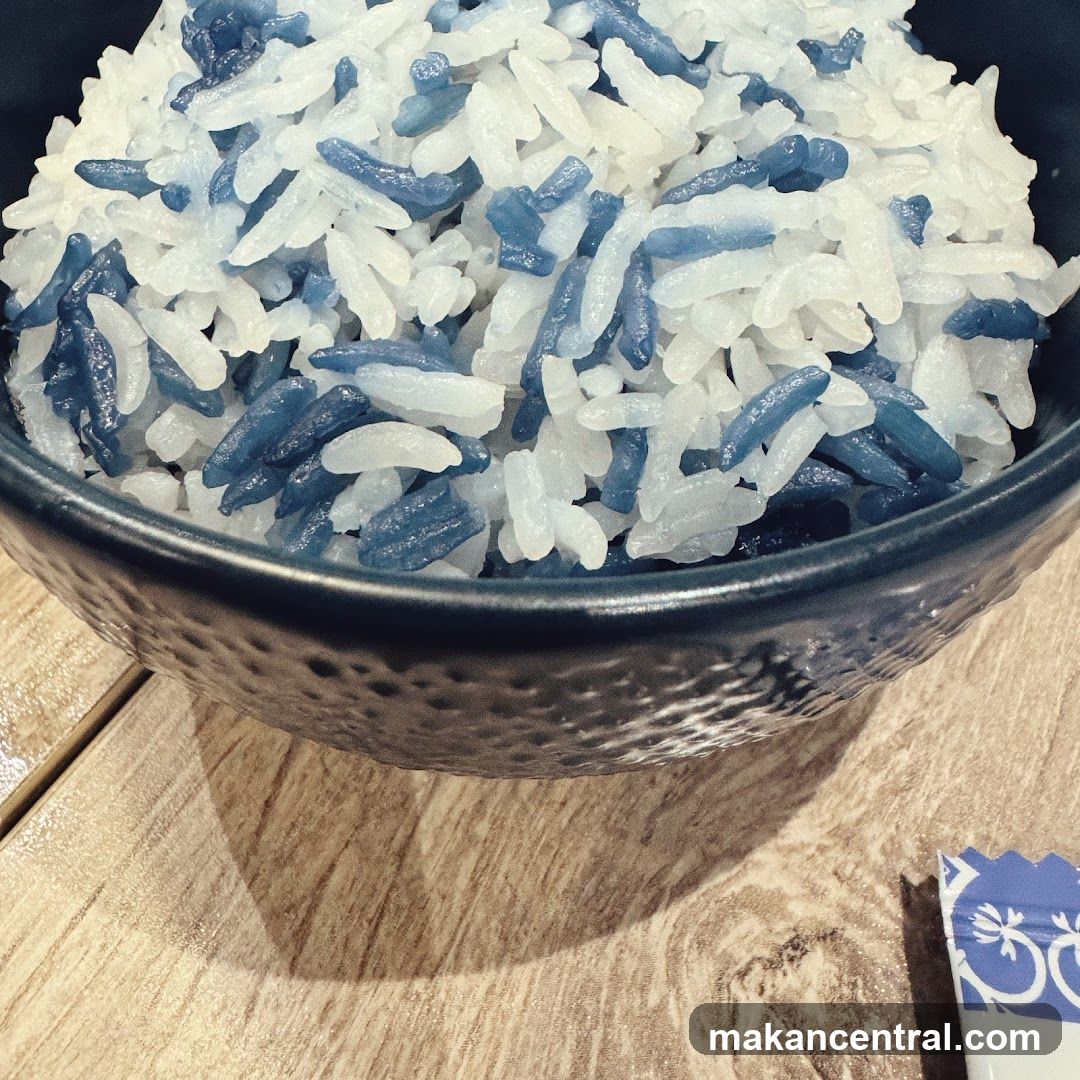 Blue and White Rice