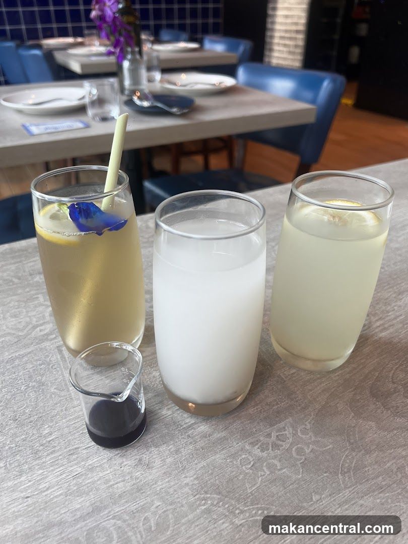 Three Drinks and a Small Beaker