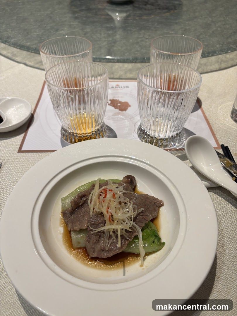 Gourmet Dish with Drinks