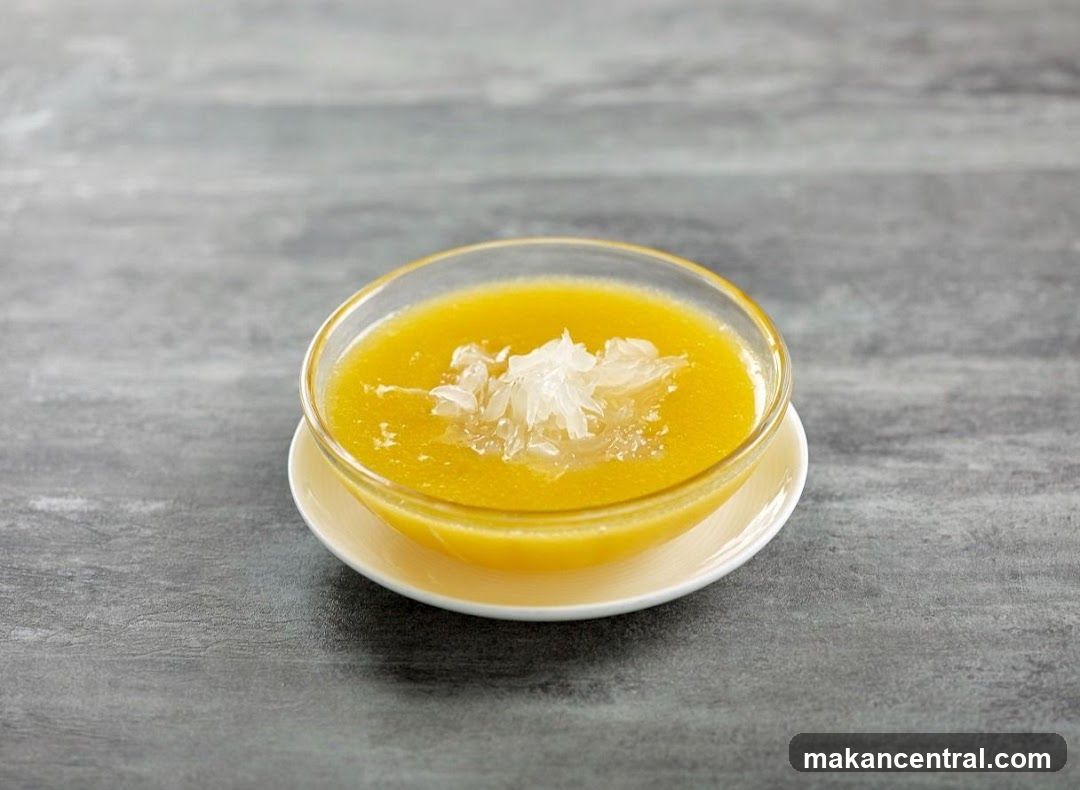 Yellow Soup with White Topping