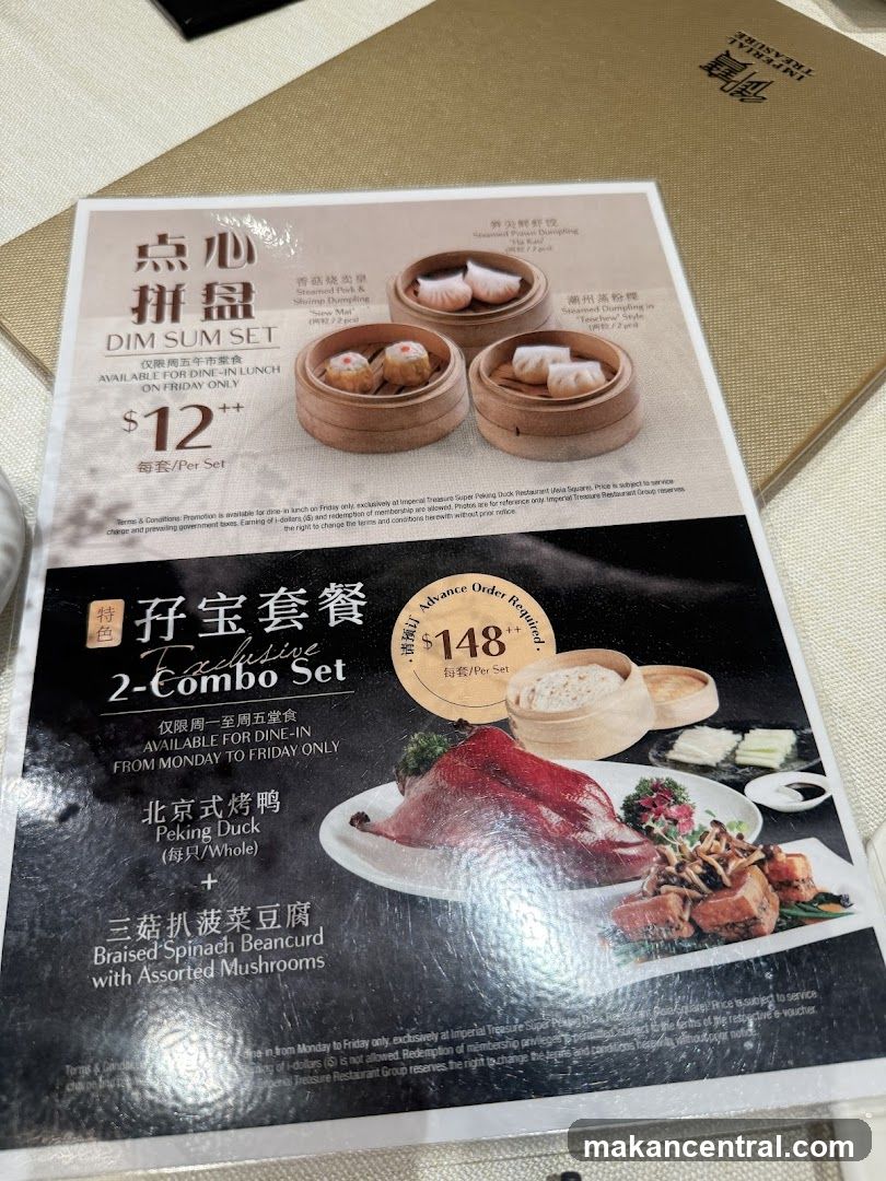 Dim Sum Set & 2-Combo Set Menu