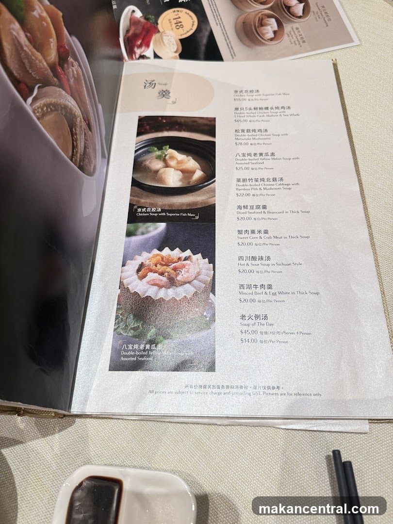 Soup Menu