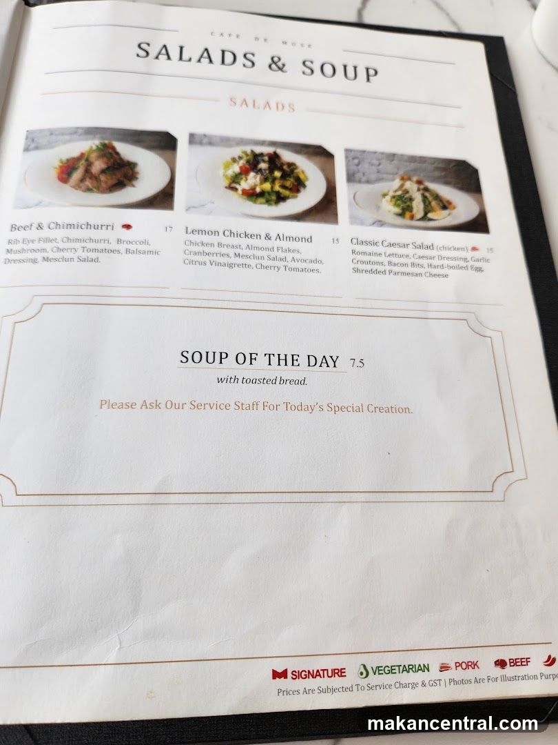 Salads & Soup Section