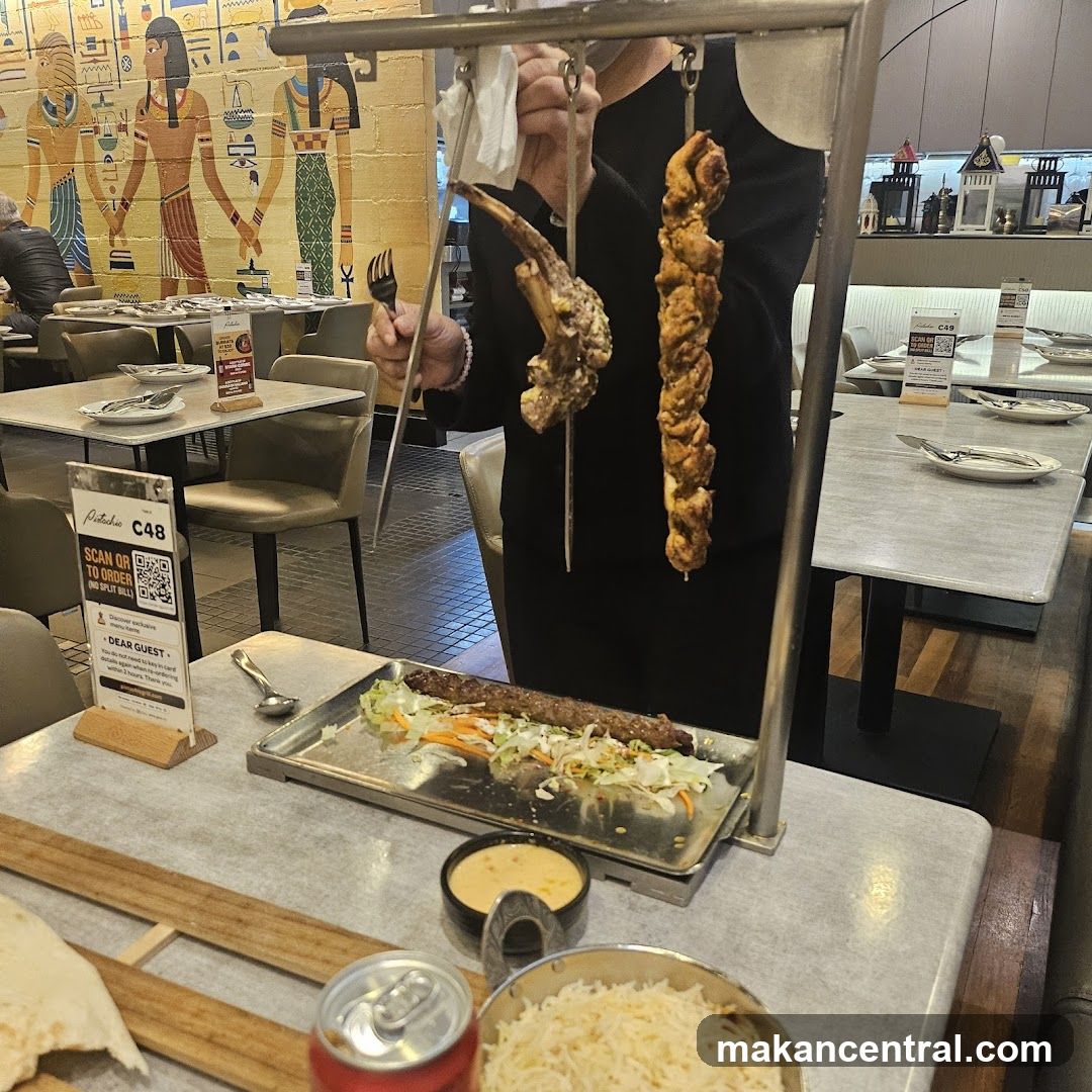 Restaurant Interior with Food Display