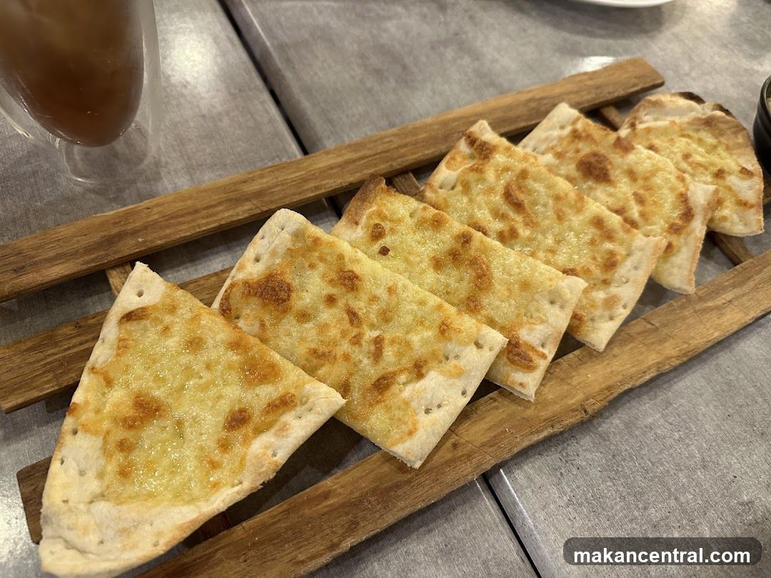 Cheese Bread on Wooden Board