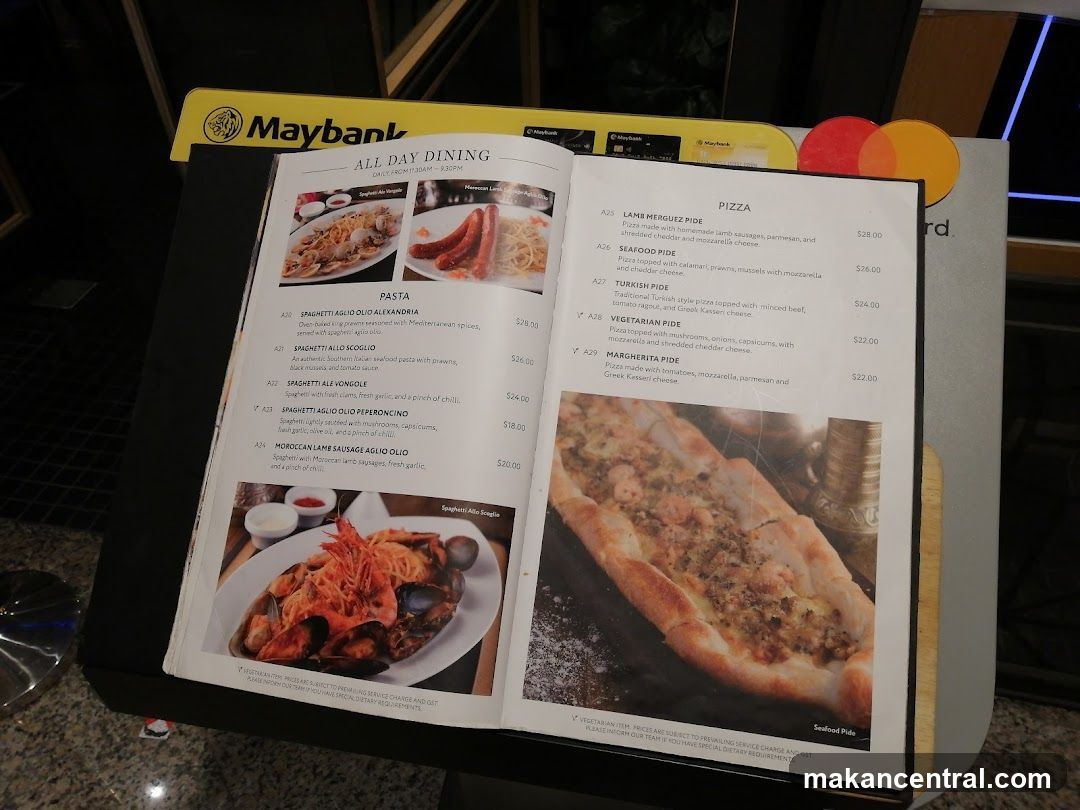 All Day Dining Menu