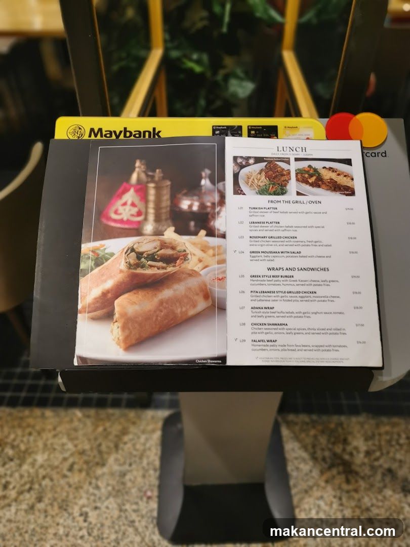 Restaurant Menu on Table