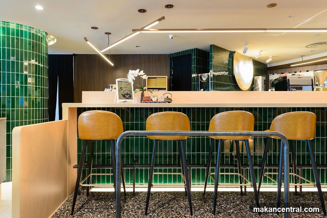 Interior of a modern café or bar