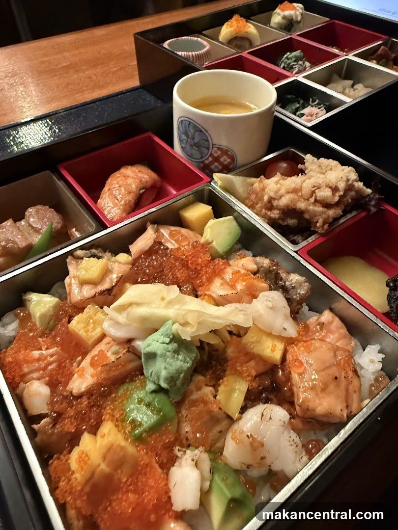 Japanese meal presentation