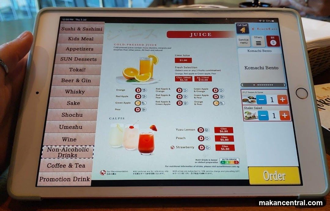 Digital Menu Display