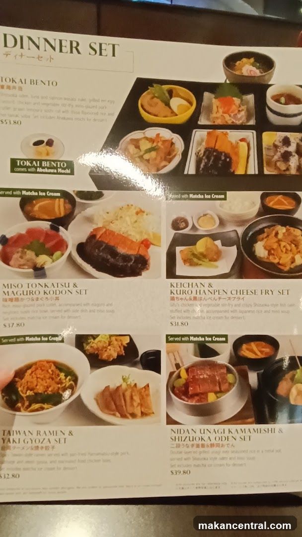 Dinner Set Menu
