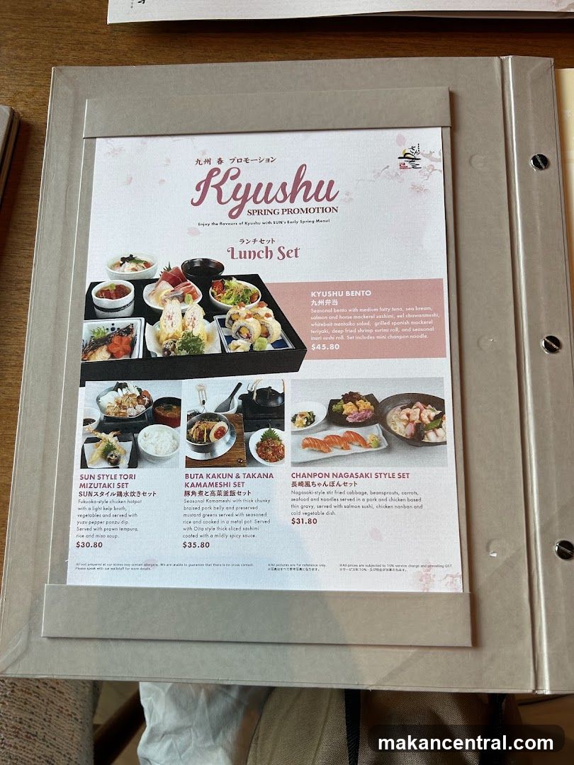 Kyushu Spring Promotion Lunch Set Menu